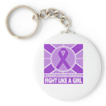 Lupus Fight Like A Girl Flag keychains
