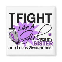 Lupus Fight Like A Girl For My Sister 11 Magnets