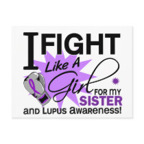Lupus Fight Like A Girl For My Sister 11 Post Card