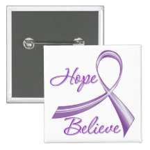 Lupus - Hope Believe Pinback Button