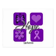 Lupus Hope Love Inspire Awareness Post Card