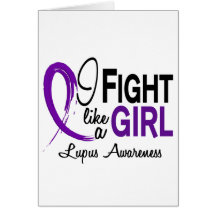 Lupus I Fight Like A Girl 10.1 Greeting Cards