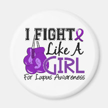Lupus I Fight Like A Girl 15.5 Magnets