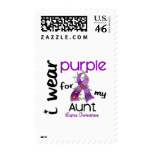 Lupus I WEAR PURPLE FOR MY AUNT 43 Stamps