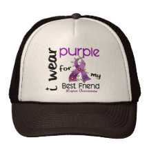 Lupus I WEAR PURPLE FOR MY BEST FRIEND 43 Trucker Hats