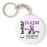 Lupus I WEAR PURPLE FOR MY DAUGHTER 43 Keychains