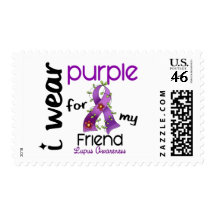 Lupus I WEAR PURPLE FOR MY FRIEND 43 Postage Stamps