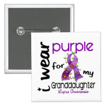 Lupus I WEAR PURPLE FOR MY GRANDDAUGHTER 43 Pin