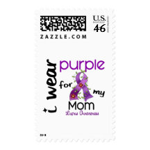Lupus I WEAR PURPLE FOR MY MOM 43 Postage Stamps
