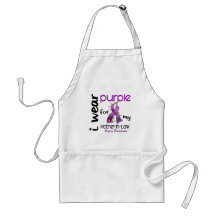 Lupus I WEAR PURPLE FOR MY MOTHER-IN-LAW 43 Aprons