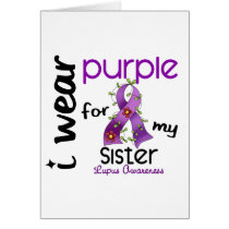 Lupus I WEAR PURPLE FOR MY SISTER 43 Greeting Card