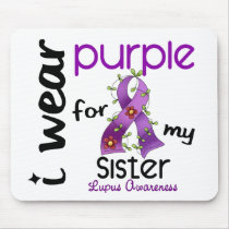 Lupus I WEAR PURPLE FOR MY SISTER 43 Mouse Pads