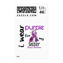 Lupus I WEAR PURPLE FOR MY SISTER 43 Postage