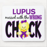 Lupus Messed With The Wrong Chick Mousepads
