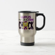 Lupus Messed With The Wrong Chick mugs