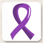 Lupus Purple Ribbon 3 Drink Coaster