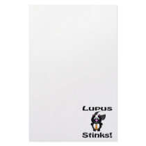 Lupus Stinks Skunk Awareness Design Stationery Design
