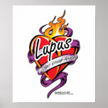 Lupus Tattoo Heart Print