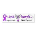 Lupus Warrior Bumper Sticker bumper stickers by shannon723 Lupus Warrior Bumper Sticker bumper stickers