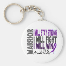 Lupus Warrior Keychains