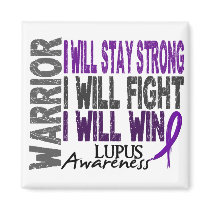 Lupus Warrior Refrigerator Magnet