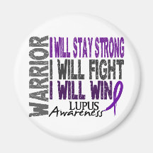 Lupus Warrior Refrigerator Magnets