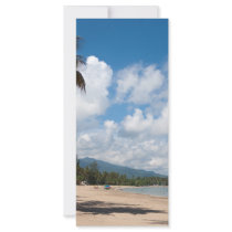 Luquillo Beach Puerto Rico Custom Rack Card