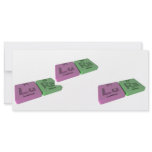 Lura as Lutetium Lu and Radium Ra Personalized Rack Card