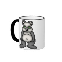 Lura Critter Jelly Panda Bear mugs by LuraDee Lura Critter Jelly Panda Bear mugs