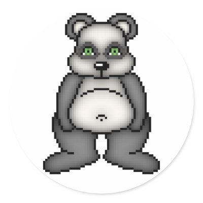 Lura Critter Jelly Panda Bear Sticker by LuraDee