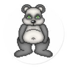 round_sticker - A Cute Panda Bear added to a variety of items for you to customize.