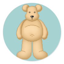 Lura's Critter Plump Bear stickers by LuraDee Lura's Critter Plump Bear stickers