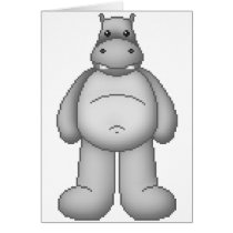 Lura's Critter Plump Hippo cards by LuraDee Lura's Critter Plump Hippo cards