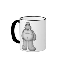 Lura's Critter Plump Hippo mugs