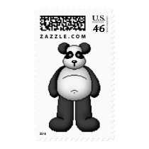 Lura's Critter Plump Panda Bear postage by LuraDee Lura's Critter Plump Panda Bear postage