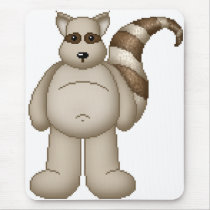 Lura's Critter Plump Raccoon mousepads