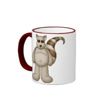 Lura's Critter Plump Raccoon mugs