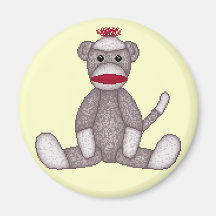 Lura's Sock Monkey Magnet