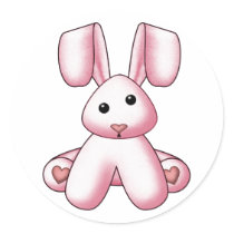 Lura's Stuffed Bunny 4 stickers