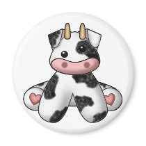 Lura's Stuffed Cow magnets by LuraDee Lura's Stuffed Cow magnets