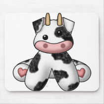 Lura's Stuffed Cow Mouse Mats