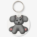Lura's Stuffed Dog 4 keychains
