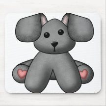 Lura's Stuffed Dog 4 Mouse Mats