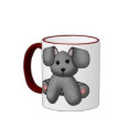 Lura's Stuffed Dog 4 mugs