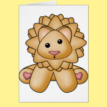 Lura's Stuffed Lion cards by LuraDee Lura's Stuffed Lion cards