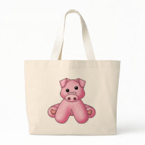 Lura's Stuffed Pig Tote Bag