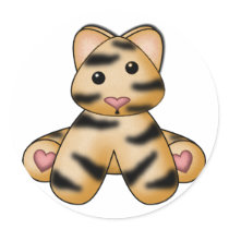 Lura's Stuffed Tiger stickers