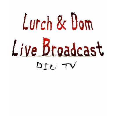 Lurch & Dom Live Broadcast Ladies T-Shirt by domsorrentino
