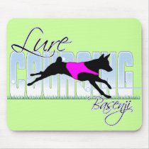 Lure Coursing Basenji Mouse Pad