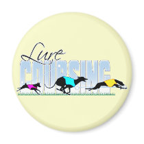 Lure Coursing Dogs Fridge Magnets